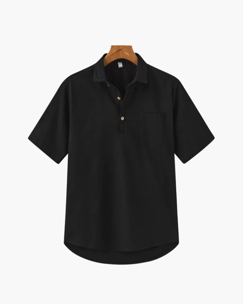 Casablanca Polo Linen - Black