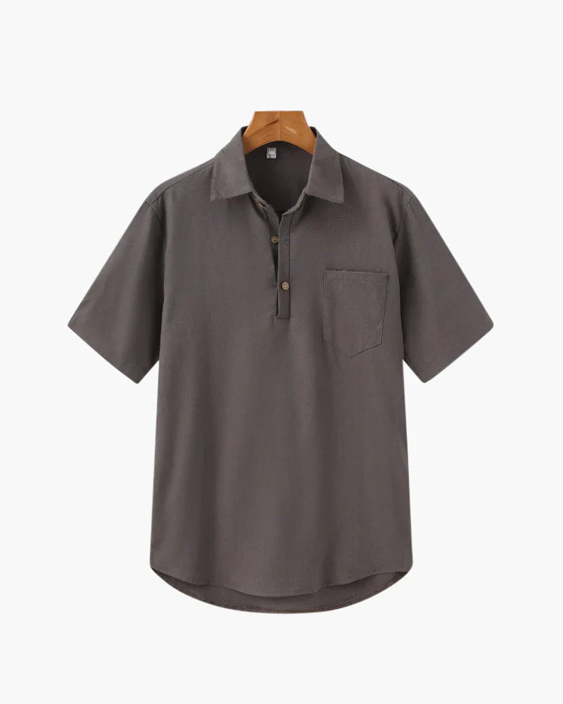 Casablanca Polo Linen - Brown